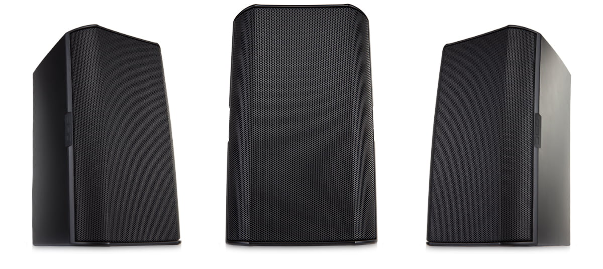 Qsc ad-S4t-Bk bocinas para intemperie de 4 pulgadas de 50w
